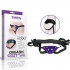 Imbracatura Universale per StrapOn con 4 Anelli in Silicone Intercambiabili Nero e Viola - 4