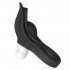 Anello Vibrante in Silicone da 2,3 cm. con Stimolatore Clitoride Nero - 3