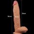 Fallo Ultra Realistico Gigante Morbido e Flessibile 30 x 6 cm. Carne - 3