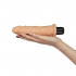 Mike - Vibratore Realistico in Morbido CyberSkin 21,5 x 4,2 cm. Color Carne - 1