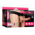 Fallo Cavo per Uomo in Silicone con Apertura per Testicoli 20 x 4,4 cm. color Carne - 3