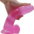 Fallo Realistico in Jelly Morbido e Flessibile 20 x 4,1 cm. Rosa - 0
