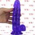 Fallo Realistico in Jelly Morbido e Flessibile 18 x 4,1 cm. Viola - 0