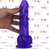 Fallo Realistico in Jelly Morbido e Flessibile 18 x 4,1 cm. Viola - 3