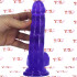 Fallo Realistico in Jelly Morbido e Flessibile 18 x 4,1 cm. Viola - 4