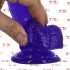 Fallo Realistico in Jelly Morbido e Flessibile 18 x 4,1 cm. Viola - 6