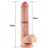 Fallo Ultra Realistico con Pelle Scorrevole in Dual Layer 24 x 4,4 cm. Color Carne - 2