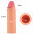 Guaina Realistica Allunga Pene in Silicone +4,5 cm. Color Carne - 3
