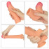 Guaina Realistica Allunga Pene in Silicone +5,5 cm. Color Carne - 2