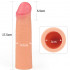 Guaina Realistica Allunga Pene in Silicone +5,5 cm. Color Carne - 3