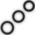 Set di Cockring in Silicone 3, 3,6 e 4 cm. Nero - 1