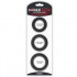 Set di Cockring in Silicone 3, 3,6 e 4 cm. Nero - 3
