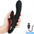 Clit Duo Climax - Vibratore Rabbit in Silicone Ricaricabile USB 21 x 3,8 cm. Nero - 0