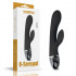 Clit Duo Climax - Vibratore Rabbit in Silicone Ricaricabile USB 21 x 3,8 cm. Nero - 2