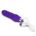 WAVER - Vibratore in Silicone con Rilievi Stimolanti 16,5 x 3,2 cm. Ricaricabile con USB Viola - 2