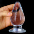 Cuneo Anale Gigante con Ventosa 11,5 x 6 cm. Trasparente - 1