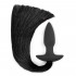 Cuneo Anale con Coda Nera da Pony 10,8 x 3,7 cm. Nero - 0