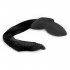 Cuneo Anale con Coda Nera da Pony 10,8 x 3,7 cm. Nero - 1