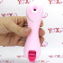 Succhia e lecca clitoride rosa 2 in 1 riscaldante con rotella lecca clitoride e funzione risucchio ricaricabile USB - 0
