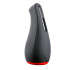Masturbatore Riscaldante Vibrante in Silicone Ricaricabile USB Nero e Rosso - 2