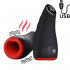 Masturbatore Gola Profonda Riscaldante Vibrante in Silicone Ricaricabile USB - 0
