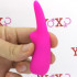 Mini coniglietto vibrante in silicone fucsia 9 x 2,3 cm. - 2
