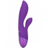 Vibratore rabbit Dual Lover in silicone viola ricaricabile USB 20,2 x 4,5 cm. - 1