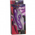 Vibratore rabbit Dual Lover in silicone viola ricaricabile USB 20,2 x 4,5 cm. - 2