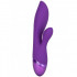 Vibratore rabbit Dual Lover in silicone viola ricaricabile USB 20,2 x 4,5 cm. - 3