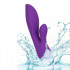 Vibratore rabbit Dual Lover in silicone viola ricaricabile USB 20,2 x 4,5 cm. - 4
