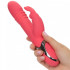Vibratore Rabbit in Silicone Rosa con Rotazione, Spinta e Bunny 25 x 3,75 cm. - 4