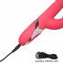 Vibratore Rabbit in Silicone Rosa con Rotazione, Spinta e Bunny 25 x 3,75 cm. - 6
