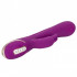 Vibratore Rabbit in Silicone Viola con Pulsazione e Bunny 25 x 4,5 cm. - 2