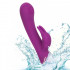 Vibratore Rabbit in Silicone Viola con Pulsazione e Bunny 25 x 4,5 cm. - 4