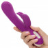 Vibratore Rabbit in Silicone Viola con Pulsazione e Bunny 25 x 4,5 cm. - 3