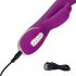 Vibratore Rabbit in Silicone Viola con Pulsazione e Bunny 25 x 4,5 cm. - 5