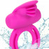 Anello Vibrante in Silicone Rosa da 5 cm. con Doppio Stimolatore Ricaricabile USB - 4