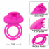 Anello Vibrante in Silicone Rosa da 5 cm. con Doppio Stimolatore Ricaricabile USB - 5