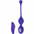 Ovulo doppio con elettrostimolazione in silicone viola ricaricabile USB 10,25 x 3,25 cm. e telecomandato wireless - 4