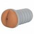 Ribbed Gripper Tight Ass - Masturbatore a Forma di Ano in Morbido TPR Mulatto - 0