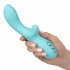 Vibratore rabbit rotante Catalina in silicone azzurro ricaricabile USB 20,2 x 3,75 cm. - 2