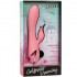 Vibratore rabbit rotante Pasadena in silicone rosa ricaricabile USB 21,5 x 3,75 cm. - 1