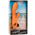 Vibratore rabbit Newport in silicone arancio ricaricabile USB 21,5 x 3,75 cm. - 2