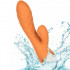 Vibratore rabbit Newport in silicone arancio ricaricabile USB 21,5 x 3,75 cm. - 3