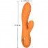 Vibratore rabbit Newport in silicone arancio ricaricabile USB 21,5 x 3,75 cm. - 5