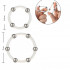 Set di 2 anelli in silicone trasparente con sfere in acciaio inossidabile 3,5 e 5 cm. - 3