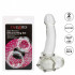Set di 2 anelli in silicone trasparente con sfere in acciaio inossidabile 3,5 e 5 cm. - 4