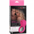 Anello fallico vibrante in silicone rosa con lingua stimola clitoride ricaricabile  USB 5 cm. - 1