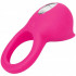 Anello fallico vibrante in silicone rosa con lingua stimola clitoride ricaricabile  USB 5 cm. - 2