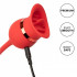 Stimola vagina e clitoride con lingua e bullet vibrante in silicone arancione ricaricabile USB - 6